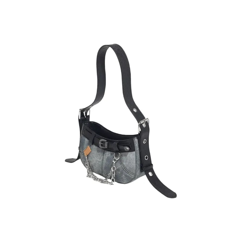 Worm's Home PU Shoulder Bag Regular Women's Black-2