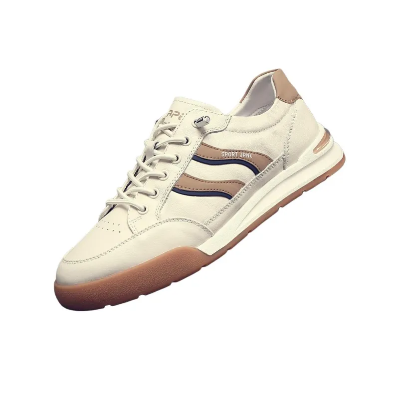 JANE HARLOW Low-Top Skateboard Shoes Men's White Yellow-1