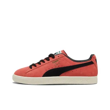 PUMA Clyde OG Anti Slip Wear Resistant Low Top Skateboard Shoes Unisex Red Black