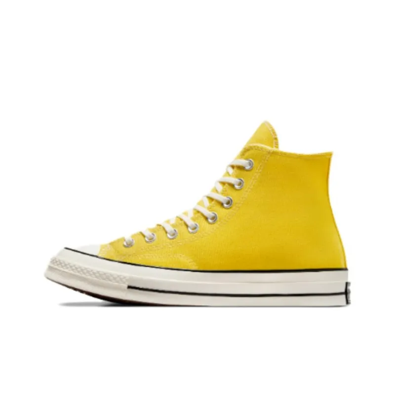 Converse Chuck 70 Anti Slip And Wear Resistant Lightweight High Top Canvas Shoes Unisex Yellow-0