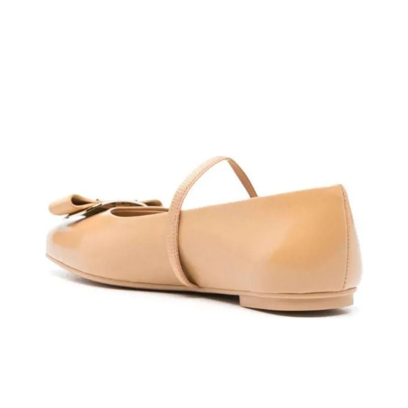 FERRAGAMO Zina Casual Single Shoes Women's Beige-2
