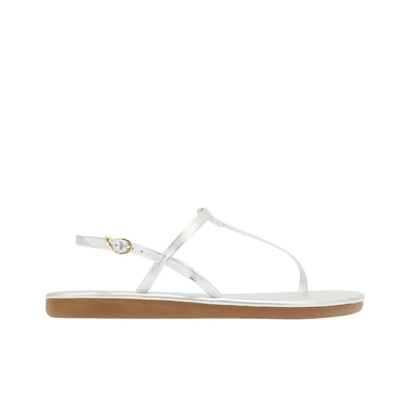 ANCIENT GREEK SANDALS Lito Strap Sandals Women's Silver-1