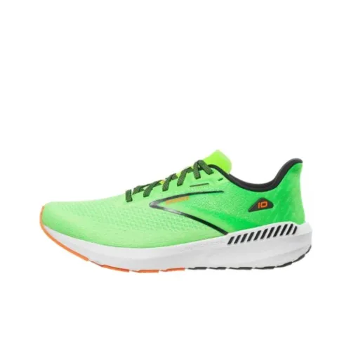 Brooks Launch 10 Running Shoes Men Low-Top Neon Green