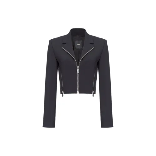 PINKO Zipped Crepe Short Jacket