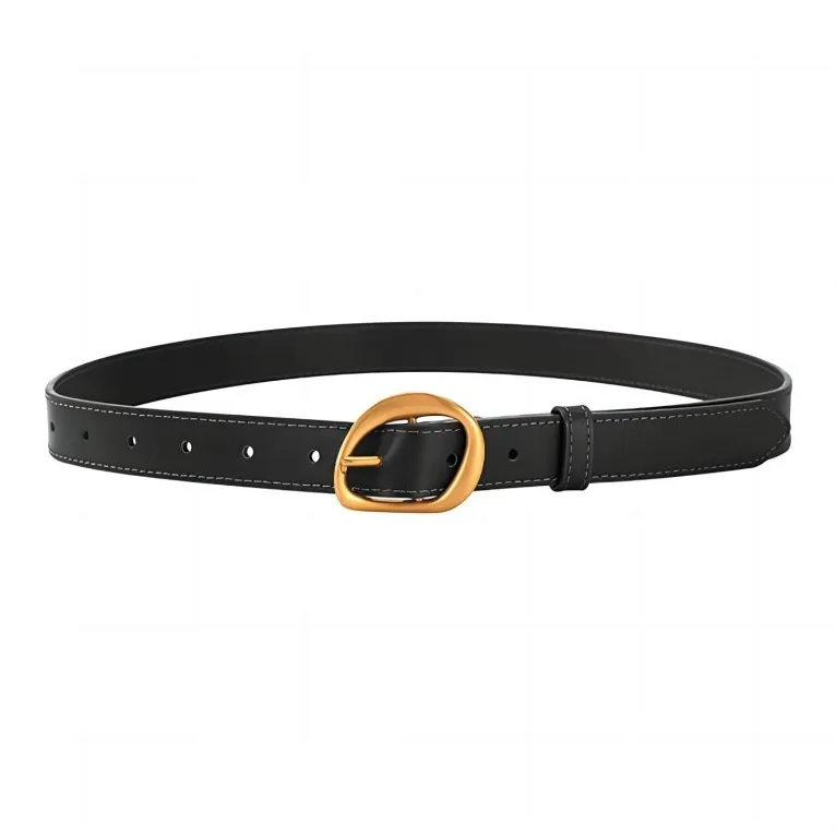 AOKANG Cow Leather Belts Women's Width 2.4cm-0