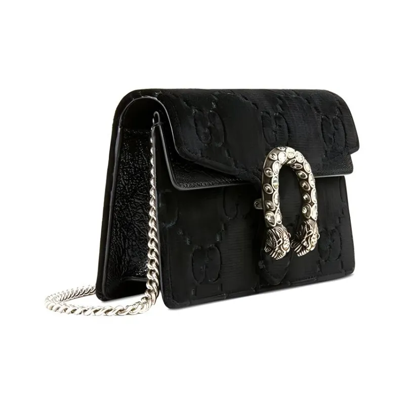 GUCCI Dionysus Velour Crossbody Bag, Shoulder Bag Extra Mini Women's Black-1