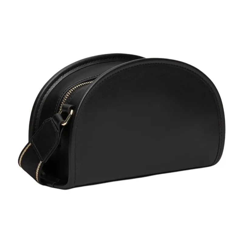 Tommy Hilfiger Polyurethane Crescent Camera Bag Crossbody Bag Shoulder Bag Women's Black-1