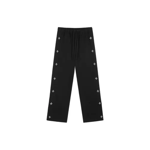 CLIMAX VISION Cross Series Knitted Sweatpants Unisex Black