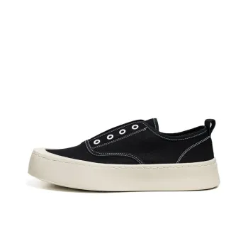 Bull Charm Canvas Shoes Men's Black