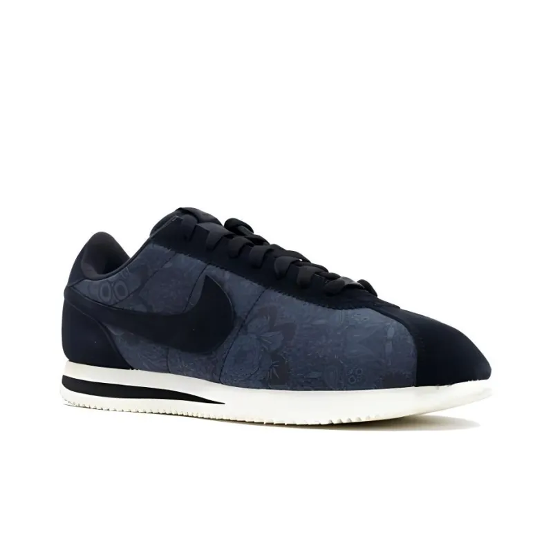 Nike Cortez Anti Slip Wear Resistant Low Top Casual Shoes Men's Black-2