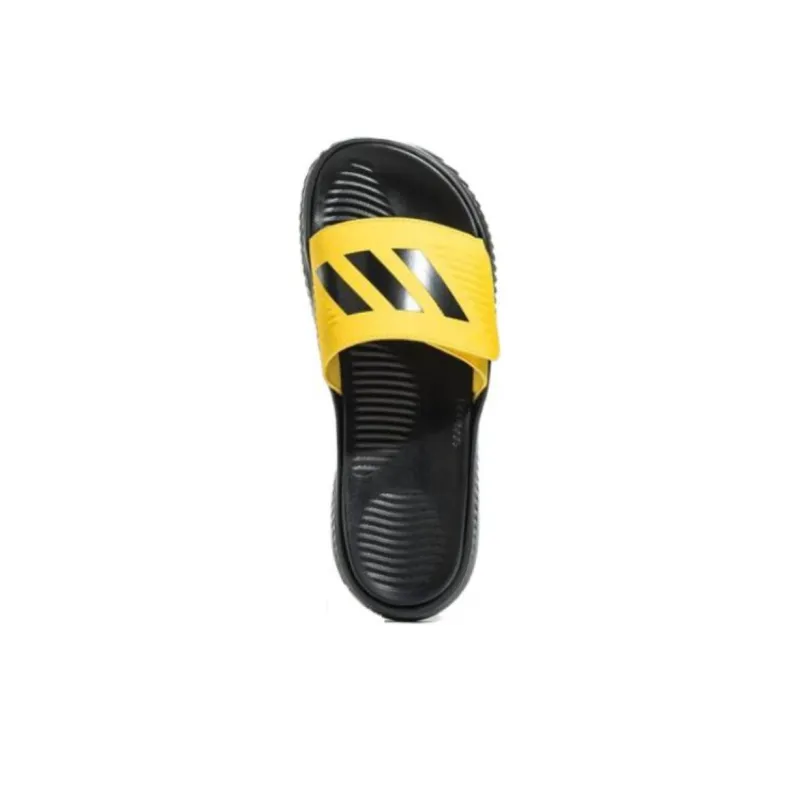 Adidas Alphabounce Slide 'Black Yellow'-3