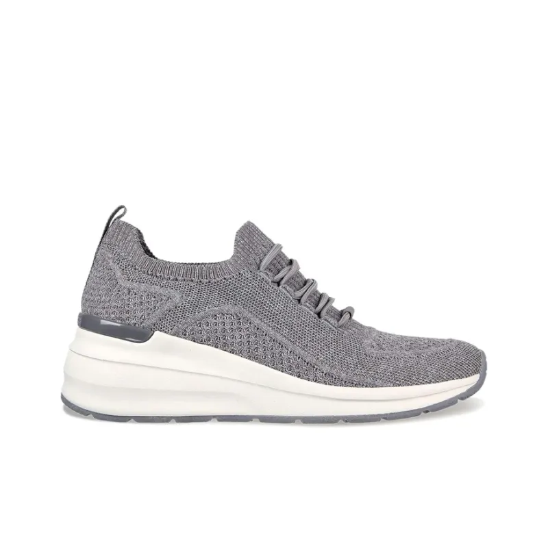 Skechers Billion Damen Woven Walks Cushioning Anti-Slip And Wear-Resistant Low-Top Casual Shoes Women's Gray-1