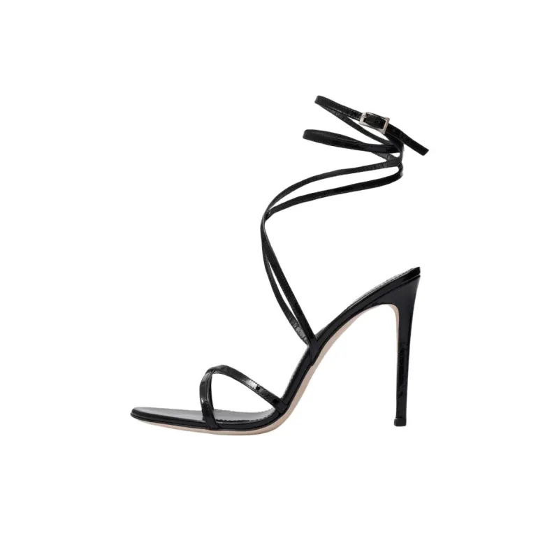 Paris Texas Zoe Strap Sandals 11cm Women's Black-0