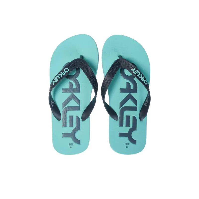 Oakley Slip Resistant Quick Dry Flip Flops Men's Blue-3