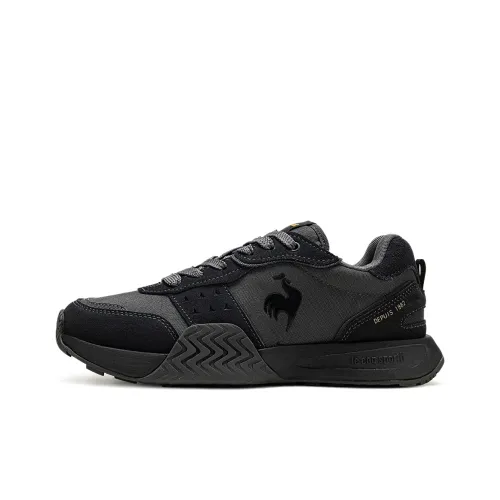 Le Coq Sportif Casual Shoes Unisex Low-Top Black Gray