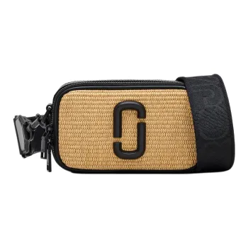 MARC JACOBS Straw Shoulder Bag, Crossbody Bag Women's Beige
