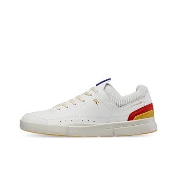 On The Roger Centre Court Casual Shoes Men Low Top White Mustard Yellow