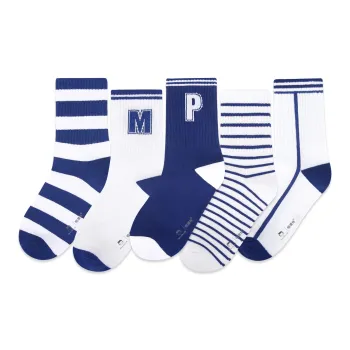H-YXIANG Mid-Calf Socks Unisex 5 Pack