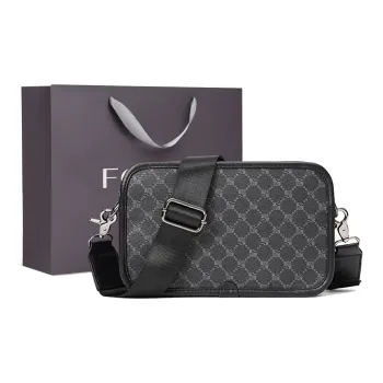 FOXER Synthetic Leather Fashion Bag Men's Black