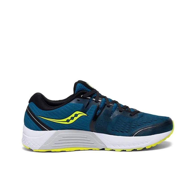 Saucony Guide Iso2 Low-Top Running Shoes Men's Blue/Light Green-1