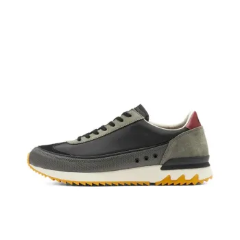 Onitsuka Tiger Hsinti Cushioned Wear Resistant Slip Resistant Low Top Chunky Sneakers Unisex Black Yellow
