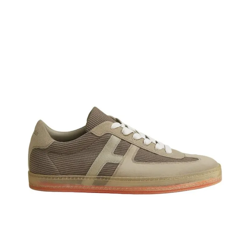 HERMES Boomerang Low Top Skateboard Shoes Men's Gray-1
