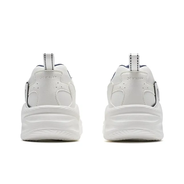 XTEP Lightweight Low Top Casual Shoes Men's Sail White-3