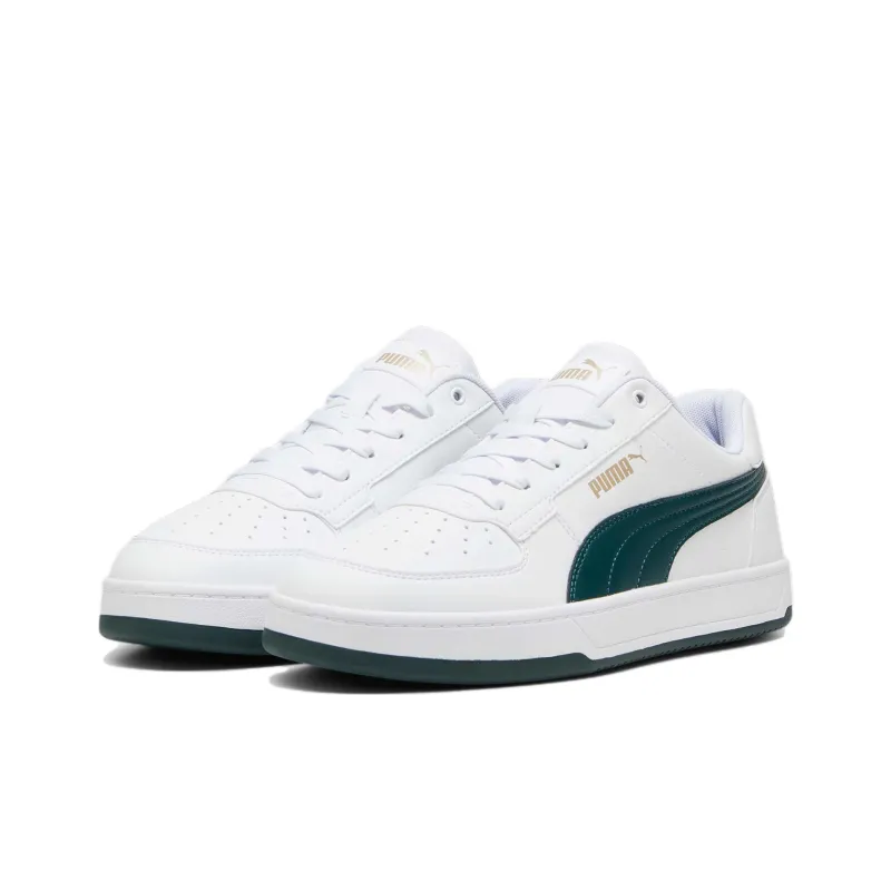 PUMA Caven 2.0 Balance Low Top Skateboard Shoes Unisex White Green-2
