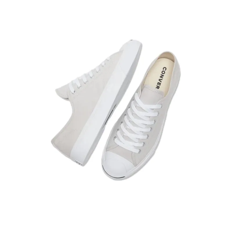 Converse Jack Purcell Anti Slip Wear Resistant Low Top Skateboard Shoes Unisex Ecru-3
