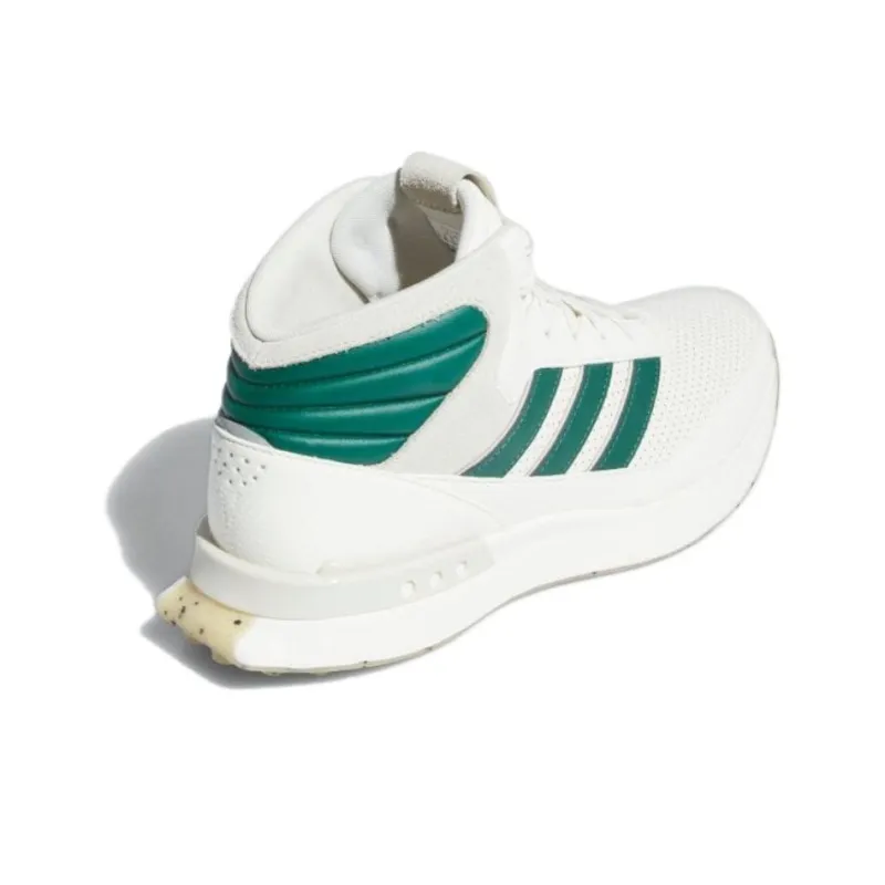 Adidas S2G 24 Anti Slip Wear Resistant Mid Top Golf Shoes Unisex White Green-2