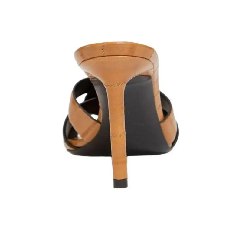 SAINT LAURENT Tribute Square Open Toe Mules Women's-6