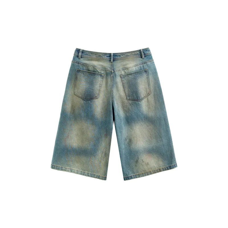 JHYQ Denim Shorts Unisex Blue-1
