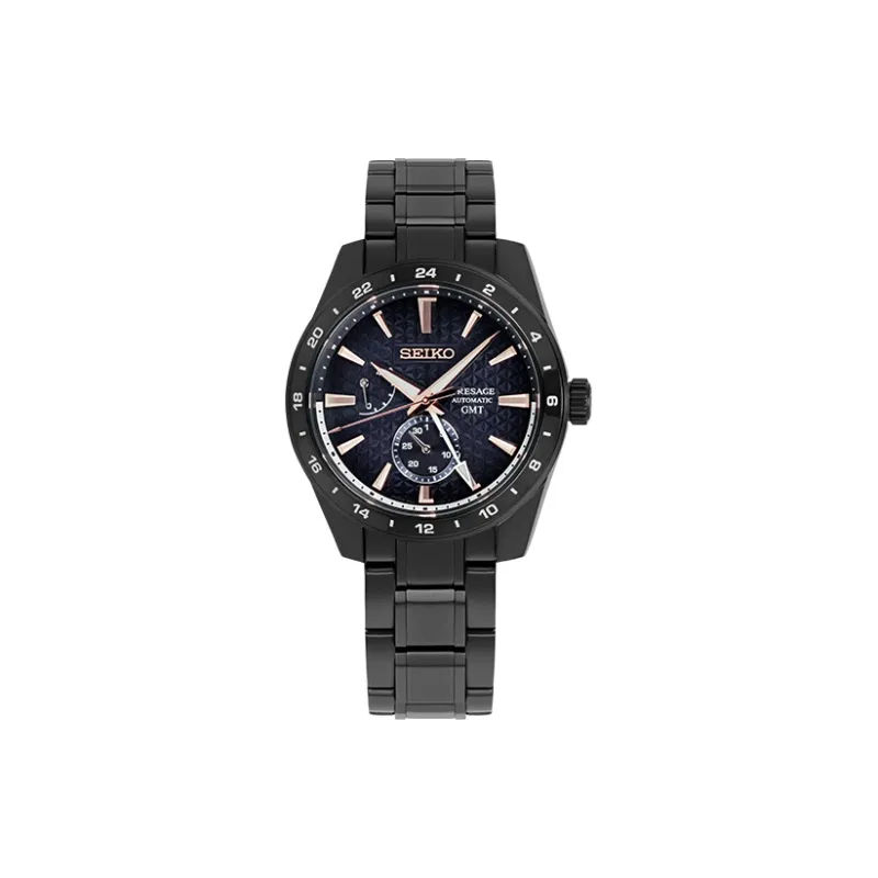 SEIKO Presage Series Mechanical Movement Stainless Steel Strap Watch 42.2mm Men's Watches Purple Watch Dial-0