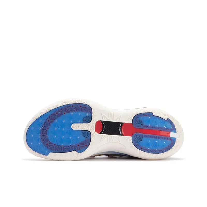 361° Super Nova 2.0 PRO Basketball Shoes Men Low Top Feather White/Numbers Blue-4