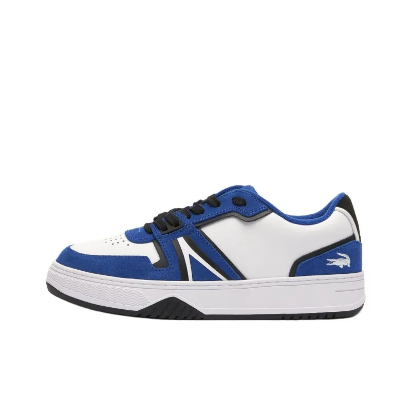 LACOSTE L001 Low-Top Skateboard Shoes Men's White Blue-0