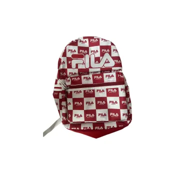 FILA Polyester Backpack Regular Unisex Red