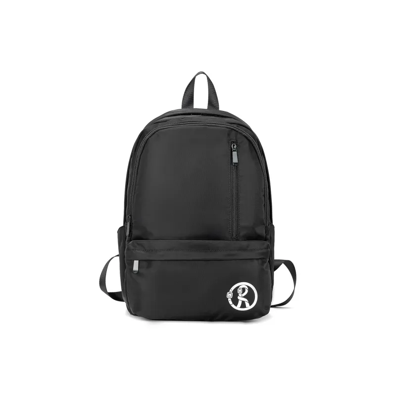 ROBERTA DI CAMERINO Fabric Backpack Fashion Travel Bag Laptop Bag Students Backpack Large Size Unisex Black/Gray-0