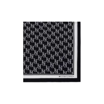 Elisabetta Franchi Silk Scarves Women's Black