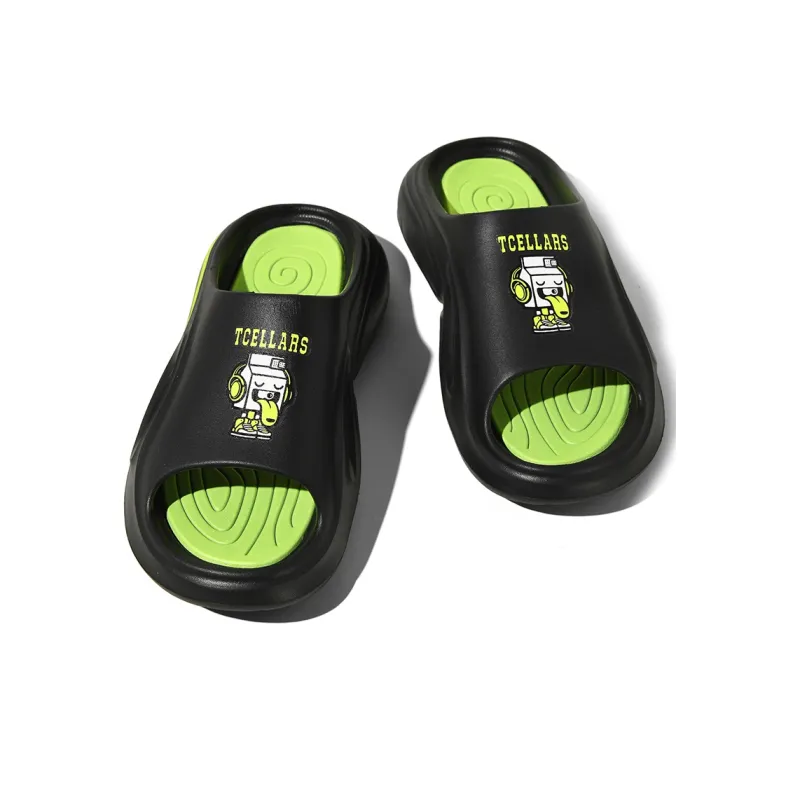 TCELLARS Graffiti Quiet Slip Resistant Odor Resistant Abrasion Resistant Quick Dry Antibacterial Slide Slippers Unisex-4