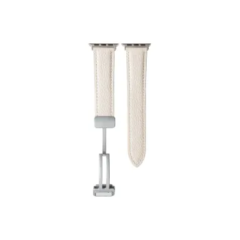 Mr. Strap Apple Compatibility Watch Band Artificial Leather Material