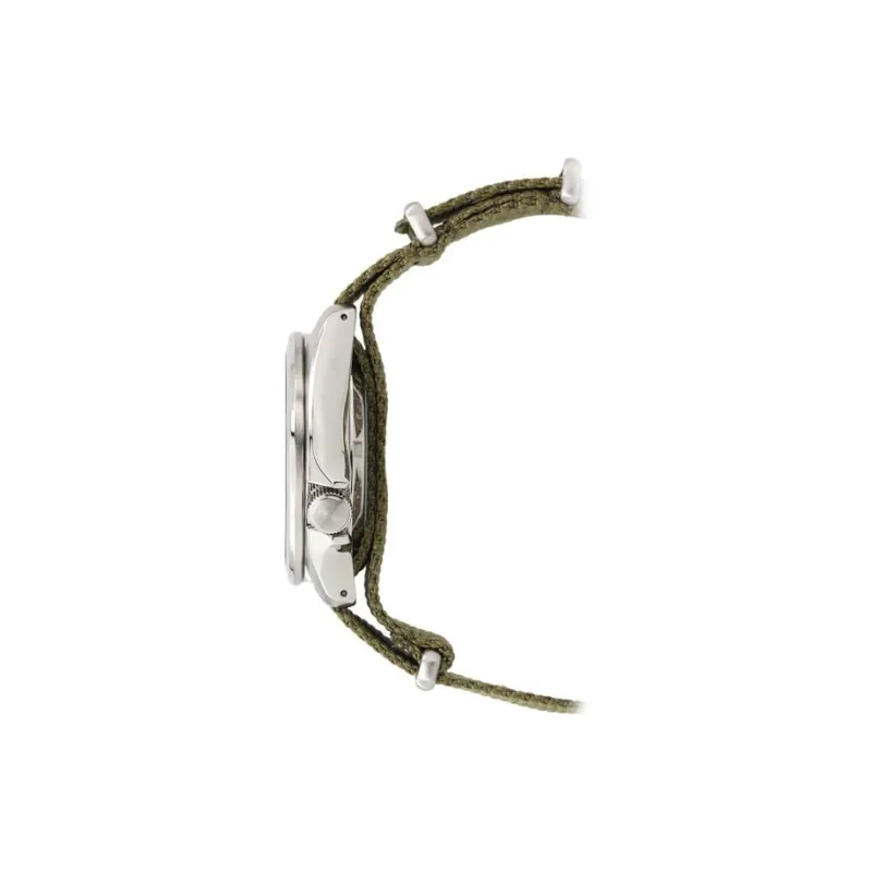 SEIKO Series 5 Automatic Mechanical Movement Nylon Strap Watch Men's Watches Green Dial-1
