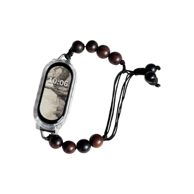 Mr. Strap Watch Band Xiaomi Compatibility Ebony Bead Material-0