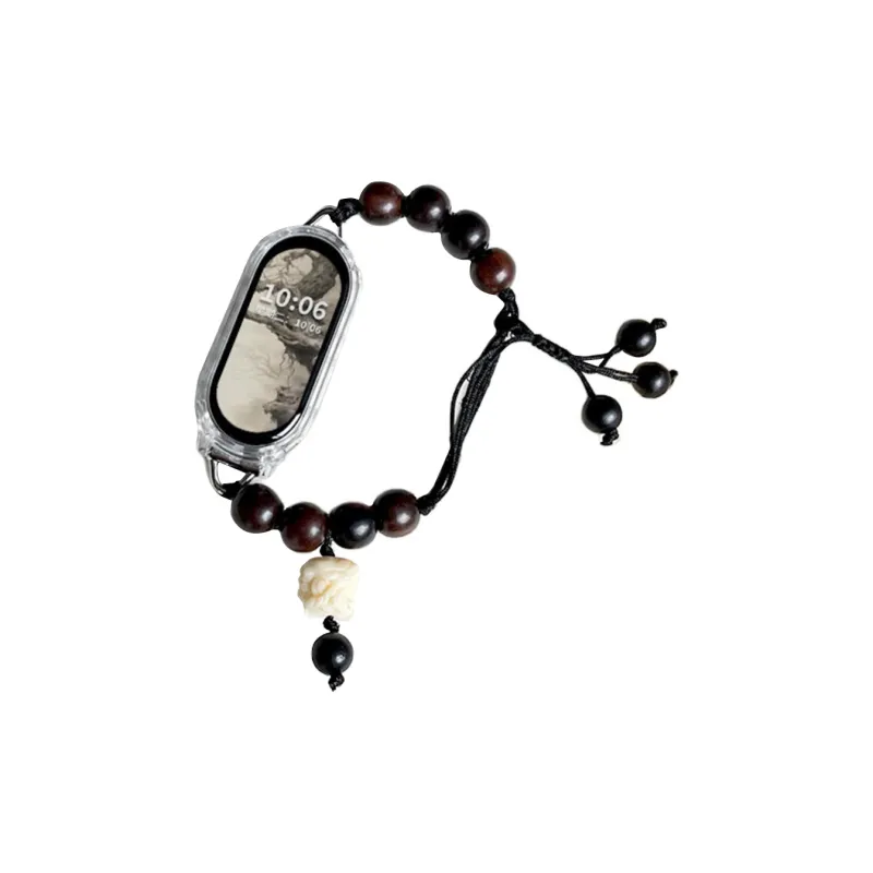 Mr. Strap Watch Band Xiaomi Compatibility Ebony Bead Material-2