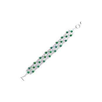 Clear Snow Ice Type Jadeite Bracelets Unisex