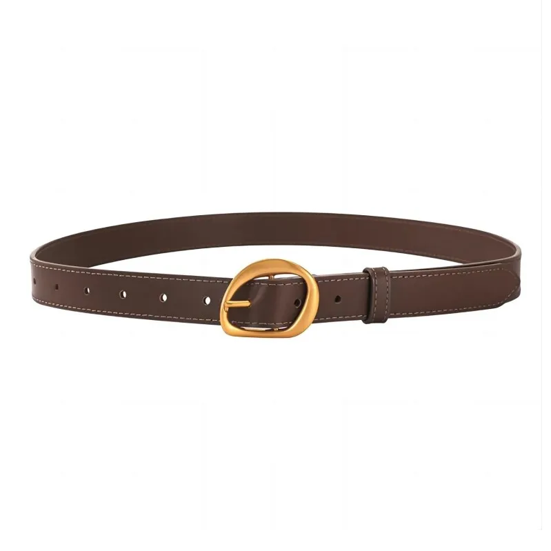 AOKANG Cow Leather Belts Women's Width 2.4cm-4