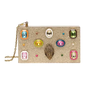 Kurt Geiger London Acrylic Fiber Crossbody Bag Shoulder Bag Unisex Gold