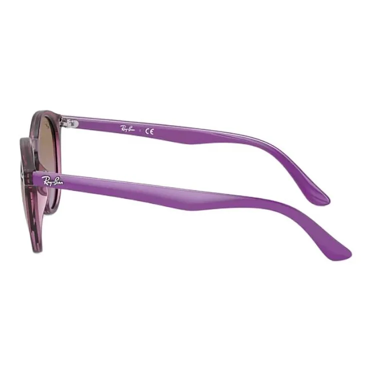RayBan Injection Molded Round Sunglasses Kids' Purple-3