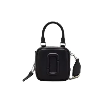 MARC JACOBS Smooth Leather Handbag Crossbody Bag Women's Black