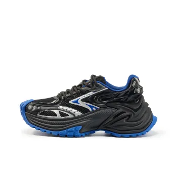 OGR Abrasion Resistant Breathable Height Increasing Low Top Running Shoes Unisex Beige Gula Blue