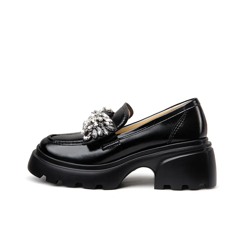 Lily Wei Loafers 6.5cm Women's Black-0